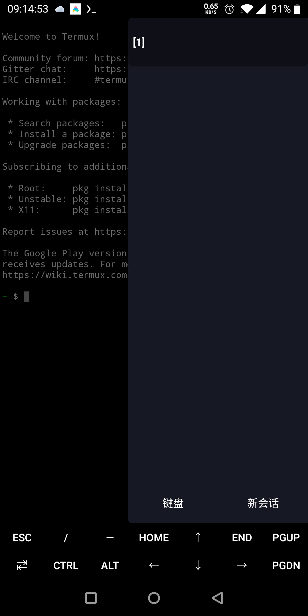 ZeroTermux 主界面